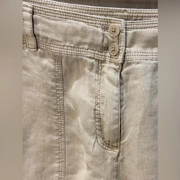Tommy Bahama Aubrey Fit Size 6 Linen khaki pants - Picture 4 of 11